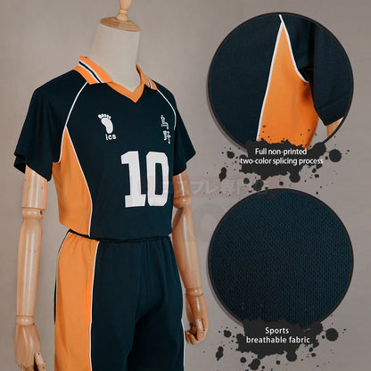 Haikyuu - Cosplay Shoyo Hinata Maillot du club de volley-ball du lycée Karasuno Jersey