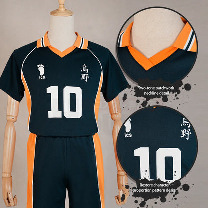 Haikyuu - Cosplay Shoyo Hinata Maillot du club de volley-ball du lycée Karasuno Jersey