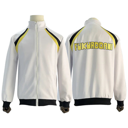 Haikyuu - Cosplay Fukurôdani Veste de Training de l'Académie Fukurôdani Maillot Jersey