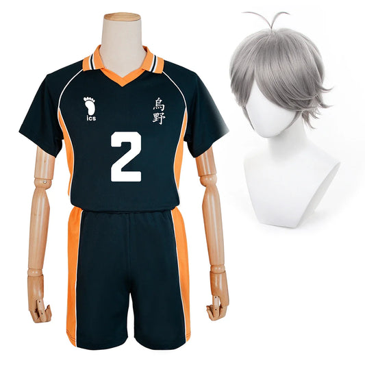 Haikyuu - Cosplay Koshi Sugawara Maillot du club de volley-ball du lycée Karasuno Jersey