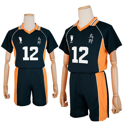 Haikyuu - Cosplay Tadashi Yamaguchi Maillot du club de volley-ball du lycée Karasuno 12 Jersey