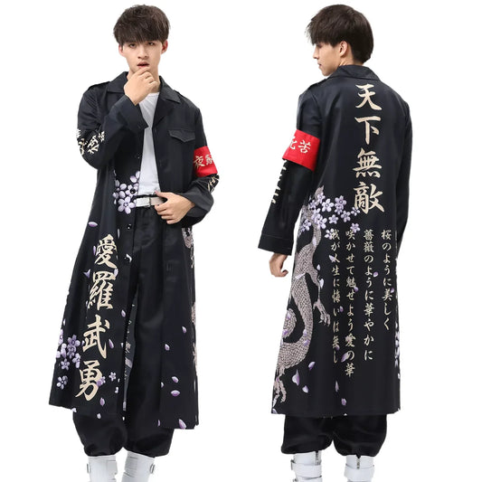 Tokyo Revengers - Cosplay Japanese Bosozoku Kimono Dragon Pattern costume de déguisement complet