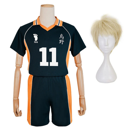 Haikyuu - Cosplay Kei Tsukishima Maillot du club de volley-ball du lycée Karasuno Jersey