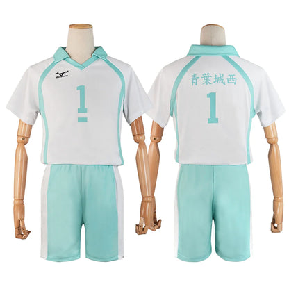 Haikyuu - Cosplay Tooru Oikawa Maillot du club de volley-ball du lycée Aobajōsai Jersey
