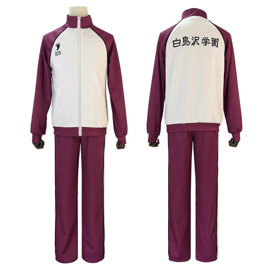 Haikyuu - Cosplay Shiratorizawa Ensemble de Training de l'académie Shiratorizawa Maillot Jersey