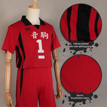 Haikyuu - Cosplay Tetsurō Kuroo Maillot du club de volley-ball du lycée Nekoma Jersey